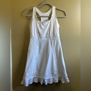 White Athletic Dress Shelf Bra Small S Tennis Golf Pickleball Performance Prep